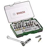 Bosch 27tlg. Schrauberbit und Ratschen-Set (PH, PZ, Hex, T, S-Bit, Zubehör Bohrschrauber...