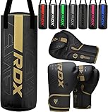 RDX Kinder Boxsack 2ft und Boxhandschuhe Set, Gefüllt Junior Kara Sandsack für Boxen,...