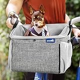 pecute Haustier Fahrradtasche für Hunde Katzen Fahrradkorb Hundetasche...