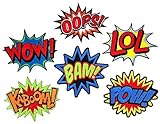 i-Patch - Patches - 0102 - Wow - LOL - Oops - Bam - Kaboom - Pow - Comic - Art -...