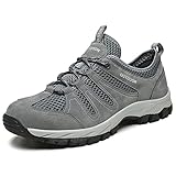 KUXUAN Herren-Wanderschuhe - Outdoor-Sport-Sommer-Mesh-Strandschuhe Lässige Wasserschuhe...