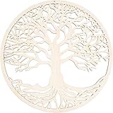 TSKDKIT Baum des Lebens Holz Tree of Life Wanddeko Holz Lebensbaum Wooden Wall...