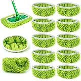 PUWOWYE 10 Stück Bodentücher Tücher Mikrofaser Set Kompatibel mit Swiffer,...