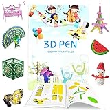 QLOUNI 3D Druckstift Vorlage Bunte 40 Muster Dickes Papier Vorlage 3d Stift...