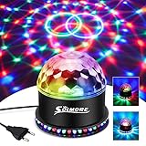 Discokugel, SOLMORE 5W LED Discokugel 51 LEDs Discolampe Partyleuchte RGB Lichteffekt...