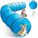 Midyb Hundetunnel Spieltunnel Agilitytunnel Hundehöhle 500 x 60 cm, Agility Set Große...