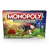 Monopoly Longest Game Ever, Classic Monopoly Gameplay with Extended Play,...