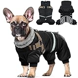 Hjyokuso Wasserdichter Hundemantel, Hundejacke mit Geschirr, Wintermantel Hund...