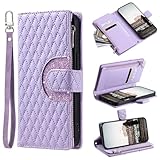 Tivenfezk Nadoli Glitzer Handyhülle für Samsung Galaxy S10 PU Leder Hülle Wallet Case...