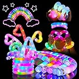 Knicklicht Pop Tubes,12PCS Leuchtstäbe,LED Leuchtspielzeug,LED...