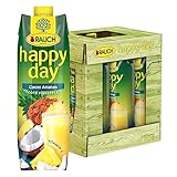 Rauch Happy Day Cocos-Ananas | eine Geschmacksreise in die Karibik | Fruchtsaft aus Ananas...