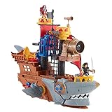 Fisher-Price Imaginext Haimaul-Piratenschiff - bewegliche Flossen, Power Pad...