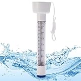 Hecht bruchsicheres Wasserthermometer für Pool, Badewanne, Schwimmbad und Teich...