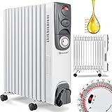 KESSER® Ölradiator Elektrische Heizung mit 13 Rippen 2500W Öl Radiator Elektroheizung...