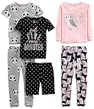 Simple Joys by Carter's Mädchen 6-Piece Snug Fit Cotton Pajama Pyjama-Set, Grau...