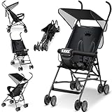 KIDIZ® Kinderwagen CITY Buggy Kinderbuggy klappbar Sportwagen Faltbar 360° 4-Zoll-Räder...