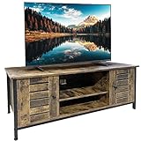 Bakaji TV-Schrank aus MDF-Holz mit 2 Regalen für Konsolen, DVD-Spiele, zentral, mit zwei...