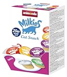 Milkies Katzensnack mit Milch - Mix Variety (4 x 20 Cups á 15 g), portinierte Milch...