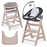 Hauck Beta Plus Newborn Set Deluxe - Baby Holz Hochstuhl ab Geburt mit...