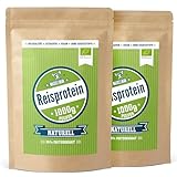 Reisprotein vegan von Maskelmän - 2 KG - 88% Eiweiss - Extrafeines Bio Reisprotein aus...