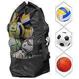 NATUCE Ballnetz Große Ballsack Balltasche Fußball Meshbag für 10-15 Bälle Mehrzweck...