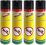 4er Set Ameisenspray 400ml Insektenspray Schaben Ameisen Spray Insektenstopp...