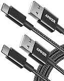 Anker Premium 180 cm langes doppelt-geflochtenes Nylon USB-C auf USB-A Kabel...