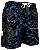 GUGGEN Mountain Badehose für Herren Schnelltrocknende Badeshorts Beachshorts...