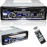 Alondy Autoradio mit CD/DVD Player Bluetooth USB,1Din CD-Tuner mit RDS Radio FM...