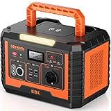 EBL 500W Powerstation 519.4Wh Lithium Batterie (Peak 1038W), Mobiler Stromspeicher mit...