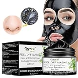 Charcoal Face Mask, Mitesser Maske, Peel off Maske, Bamboo Poren reinigen Anti...