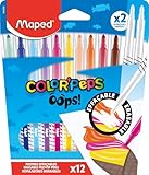 Maped - radierbare Filzstifte COLOUR'PEPS OOPS - x10 radierabre Fasermaler + x2...