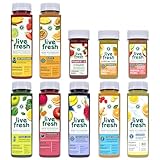 LiveFresh Saftkur 3 Tage - 7 Säfte & 3 Shots Pro Tag - Mit Vitamin C & Vitamin D - Ohne...