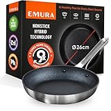 Emura Antihaft Bratpfanne | 26cm Frying Pan. Aluminium Pfanne, Langlebig, PFOA- und...