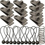 Feggizuli 10pcs Planenclips Schwerlast mit 10pcs Planenspanner mit Kugel, 10pcs...