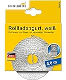 Schellenberg 36003 Rolladengurt 23 mm x 6,0 m System MAXI, Rollladengurt, Gurtband,...
