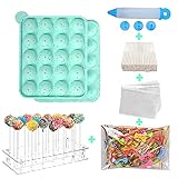 BEIAOSU Cake Pop Formen Backen, 100 Sticks Pop Cake Mould, Eiswürfelschalen,...