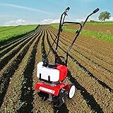 52cc Luftgekühlter Zweitakt Petrol Cultivator Rototiller Rotavator Tiller Benzin...