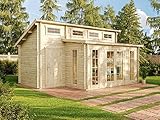 Alpholz Gartenhaus Lausitz-40 aus Massiv-Holz | Gerätehaus mit 40 mm Wandstärke | Garten...