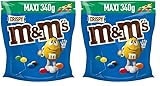 M&M'S Crispy, Schokolinsen mit Knusperkern, Schokolade, 1 Packung (1 x 340g) (Packung mit...