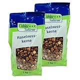 Cuisine Noblesse - 2er Pack Premium Haselnusskerne 1 kg Packung in Gastro-Qualität - 100%...