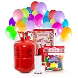 Party Factory Ladenburg Helium Flasche für 50 Luftballons Ballons inkl. 50...