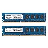 DDR3 1600 PC3-12800U 8GB Kit (2X4 GB) RAM 4GB 2Rx8 240-pin Dimm CL11 1,5V Desktop...