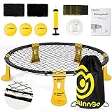 Mookis Blinngoball Outdoor Roundnet Spieleset, Roundnet Set Team Games bestehend aus...