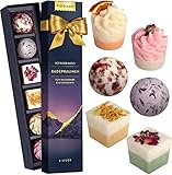 FJORLAND® 6 BIO Badepralinen Geschenkset Vegan - Luxuriöses Geschenk Für Sie -...