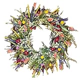 TüRkranz FrüHling,Türkranz,künstliche Wildblumen-Girlande,dekorative...