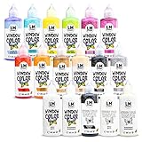 LM Window Color Set (17 x 80 ml Set Basic) - Abziehbare...