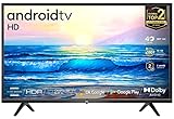 TCL 32S5209 LED Fernseher 80 cm (32 Zoll) Smart TV (HD, Android TV, HDR, Micro Dimming,...