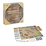 Hasbro Gaming Rustic Woods Monopoly de Madera, Edición Retro para...