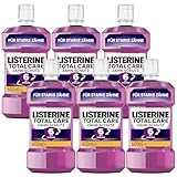 LISTERINE Total Care Zahn-Schutz (6 x 600 ml), schützende Mundspülung gegen Karies mit...